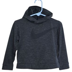 Nike Dri-Fit Athletic Long Sleeve Shirt Hoodie Toddler Dark Gray 2T